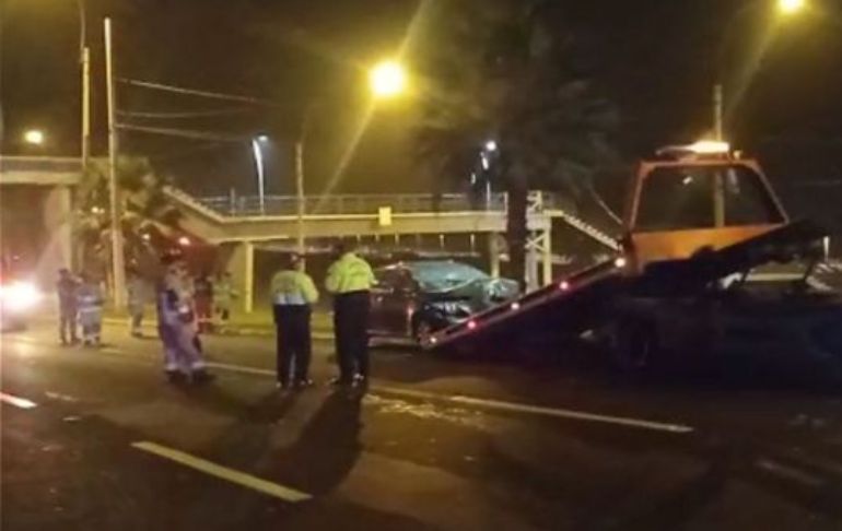 Miraflores: accidente en la Costa Verde deja dos hombres gravemente heridos