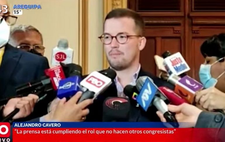 Portada: Alejandro Cavero: "La prensa es la que está desnudando el verdadero rostro de este Gobierno"