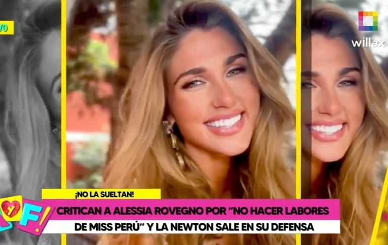 Alessia Rovegno afirma que realiza "labor social" tras críticas por "no hacer labores de Miss Perú" [VIDEO]