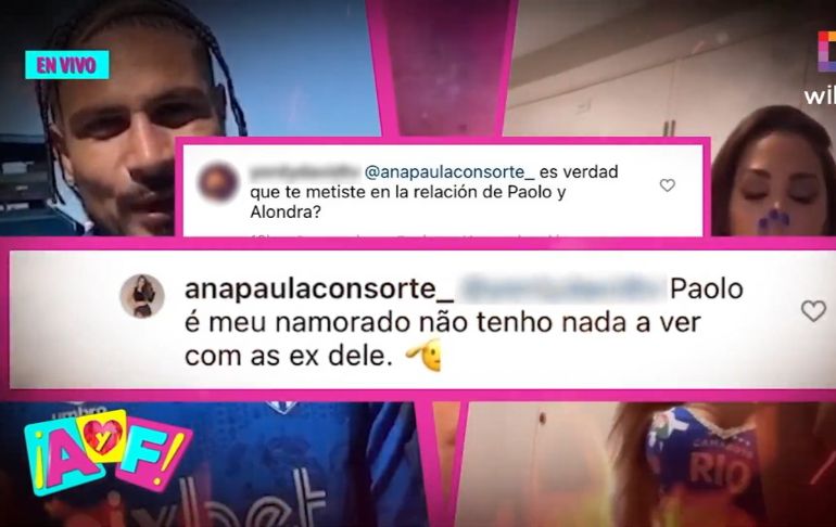 Ana Paula Consorte confirma relación con Paolo Guerrero: "Es mi novio"