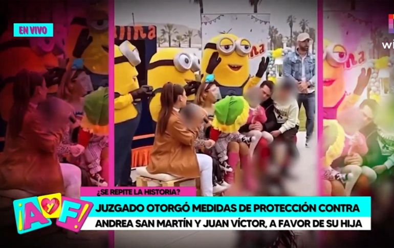 Portada: Andrea San Martín y Juan Víctor: Juzgado de Familia ordena medidas de protección a favor de su hija