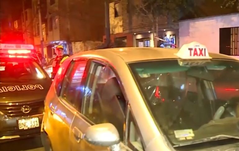 Portada: Cercado de Lima: falso pasajero balea a taxista que se resistió a robo