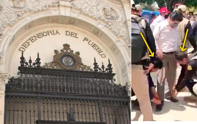Defensoría pide a Pedro Castillo respetar la dignidad de la PNP: "Su función no es atarle su calzado"