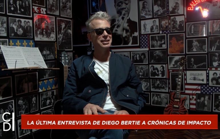 Diego Bertie aseguró que le gustaría ser recordado como "un pletórico" [VIDEO]