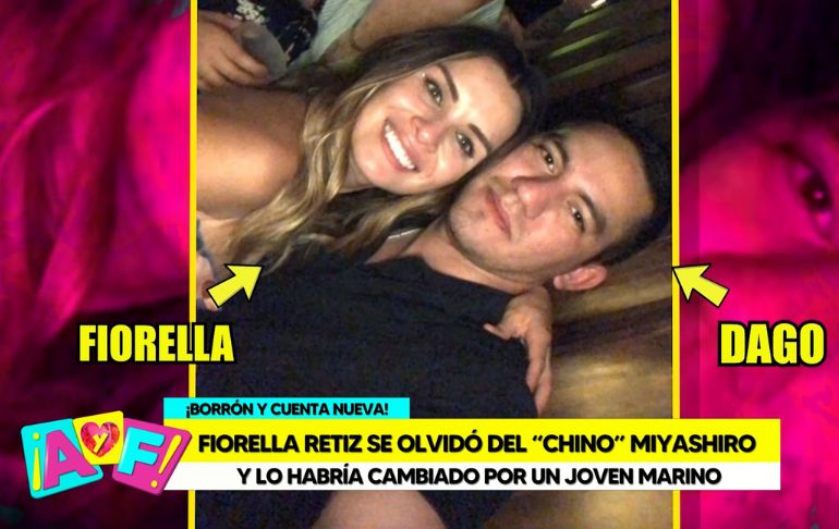 Fiorella Retiz se olvidó de Aldo Miyashiro y se luce con joven marino [VIDEO]