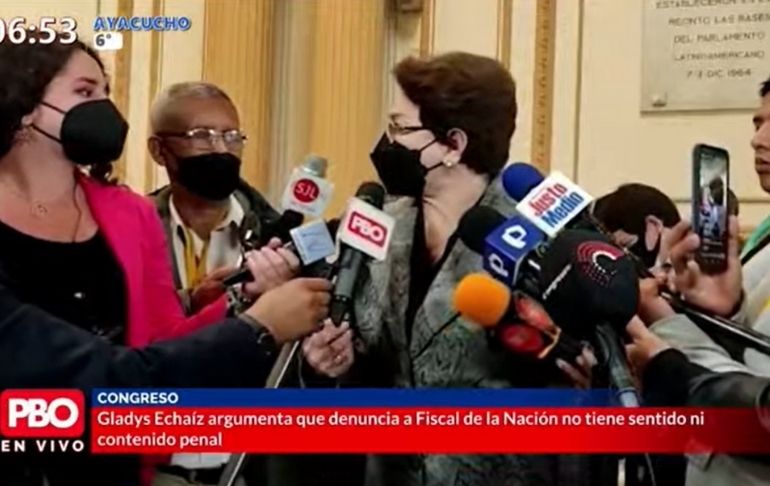 Gladys Echaíz sobre denuncia contra fiscal de la Nación: "No tiene sentido"