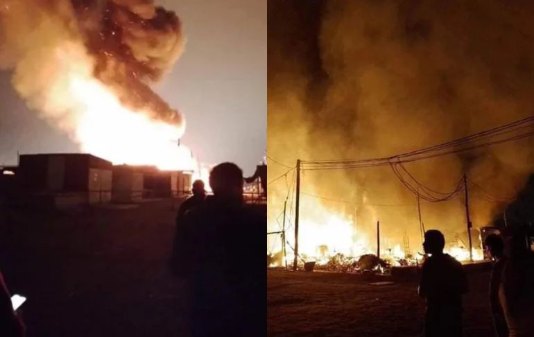 Chimbote: incendio afecta al menos 50 puestos del Mercado 2 de Mayo