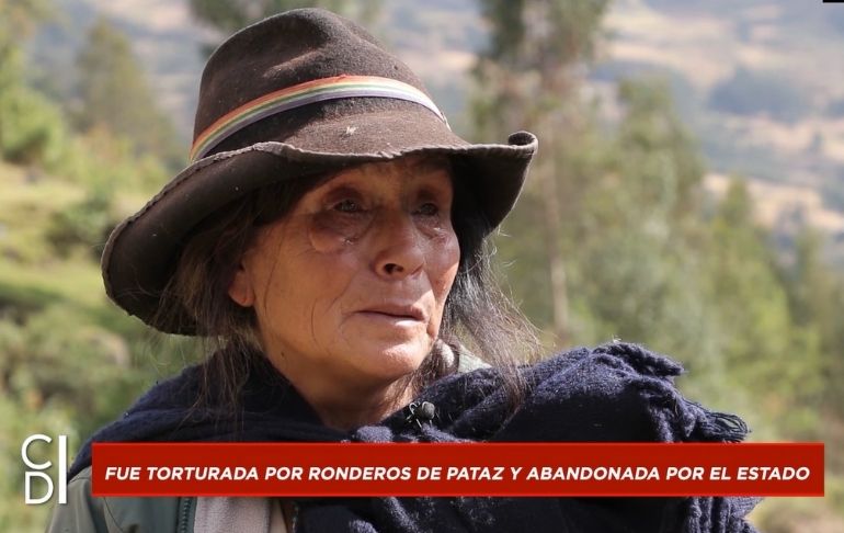 Anciana torturada por ronderos no recibe ayuda del Ministerio de la Mujer [VIDEO]