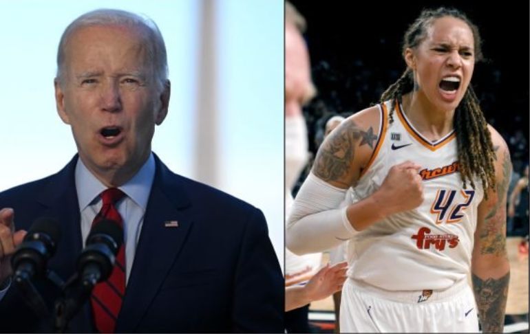 Joe Biden exige a Rusia que libere "inmediatamente" a la baloncestista Brittney Griner