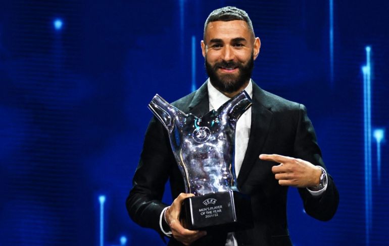 Karim Benzema fue elegido el mejor jugador de la Champions League 2021-22