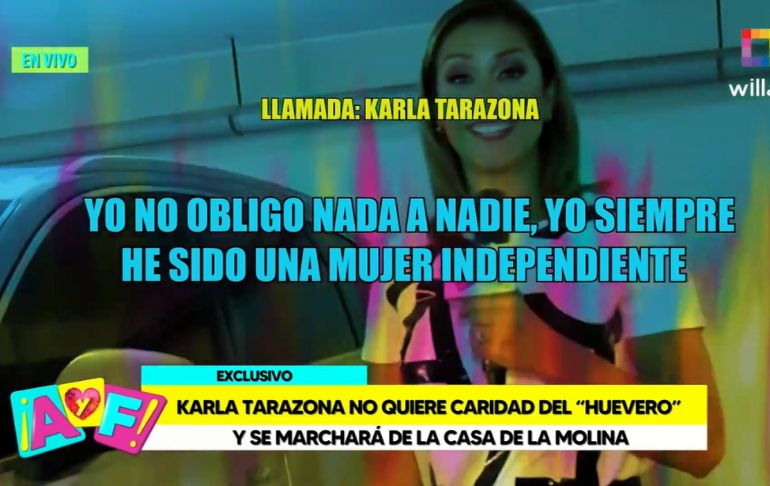 Portada: Karla Tarazona a Rafael Fernández: "Siempre he visto por mis hijos, yo no obligo nada a nadie"