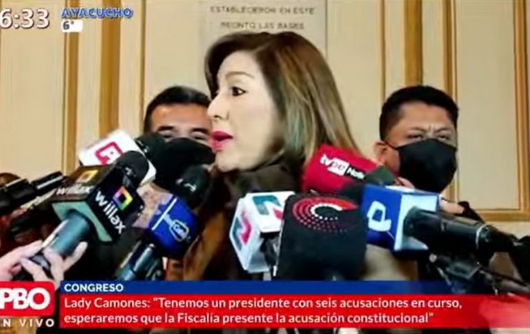 Lady Camones sobre fiscalización a Pedro Castillo: "No es obstrucción"