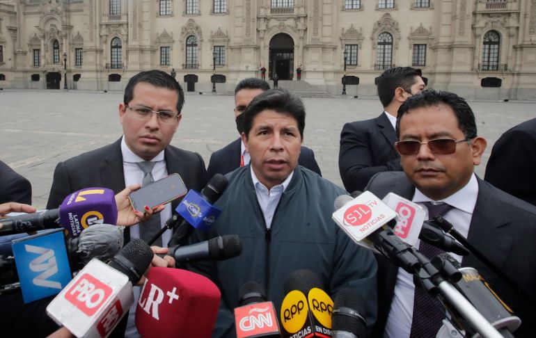 Portada: Pedro Castillo: "Niego cualquier intento de obstrucción a la justicia"