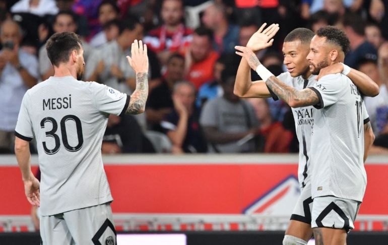 Ligue 1: PSG humilló 7-1 al Lille con goles de Messi, Neymar y Mbappé [VIDEO]