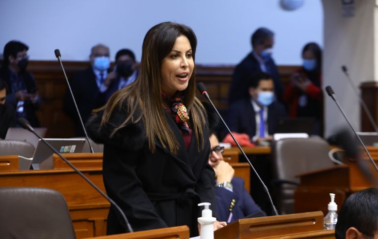 Patricia Chirinos pide retirar a investigados de la Subcomisión de Acusaciones Constitucionales
