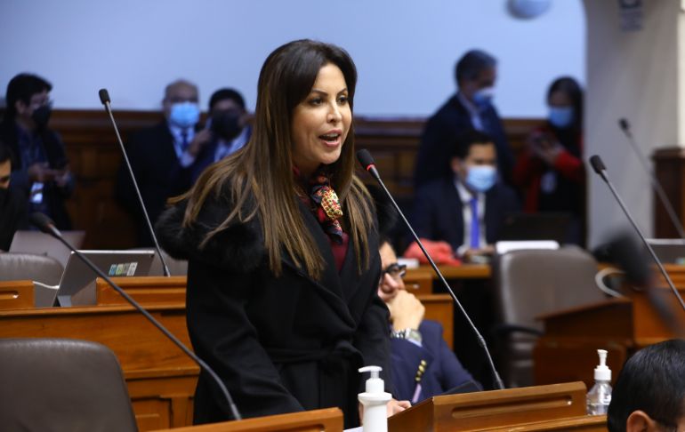 Portada: Patricia Chirinos pide retirar a investigados de la Subcomisión de Acusaciones Constitucionales