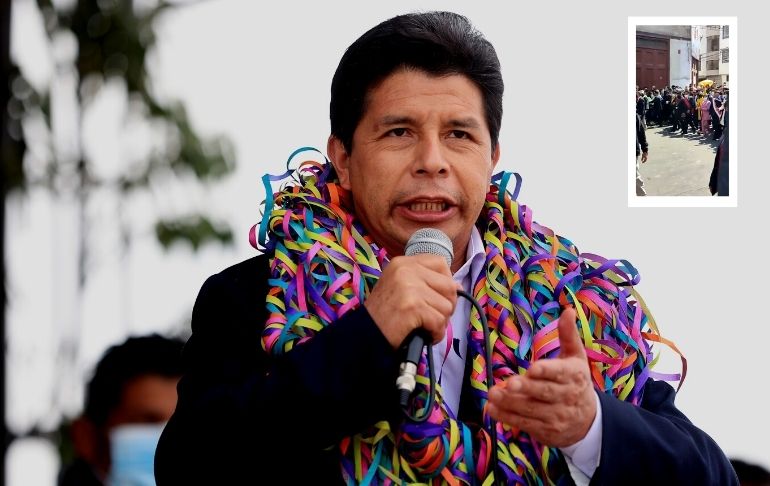Pedro Castillo: población de Tacna abuchea y lanza huevos contra presidente [VIDEO]