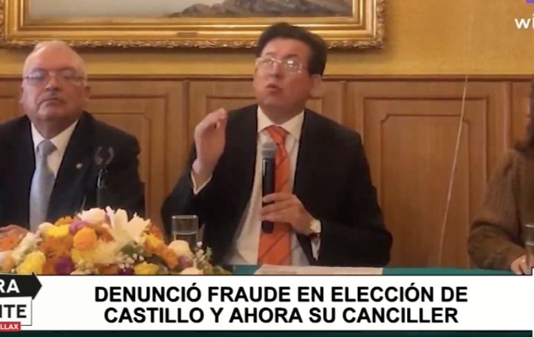 Miguel Ángel Rodríguez Mackay es visto con recelo por los diplomáticos profesionales de Torre Tagle [VIDEO]