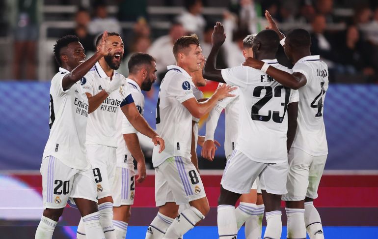 Real Madrid venció 2-0 al Eintracht Frankfurt y se quedó con la Supercopa de Europa