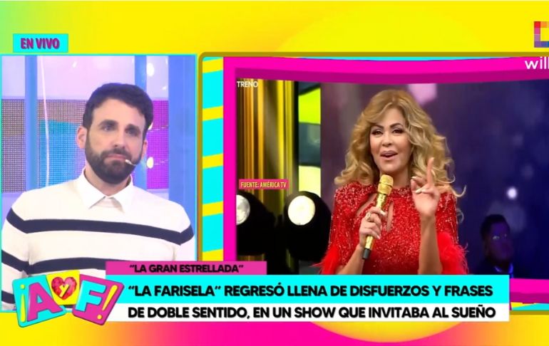 Rodrigo González sobre vestido de Gisela Valcárcel en estreno de su programa: "De mal gusto"