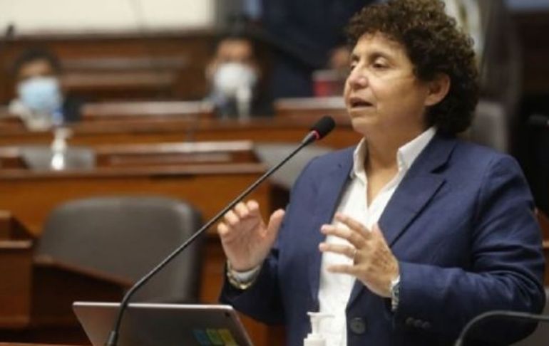 Portada: Susel Paredes a Pedro Castillo: "Retire del cargo de ministro a Geiner Alvarado"