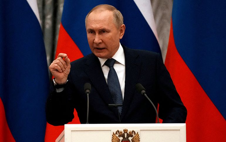 Portada: Vladimir Putin acusa a Estados Unidos de tratar de "prolongar" la guerra en Ucrania