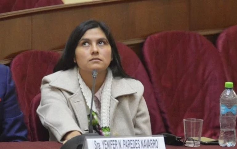 Yenifer Paredes: Poder Judicial evaluará hoy pedido de prisión preventiva en su contra