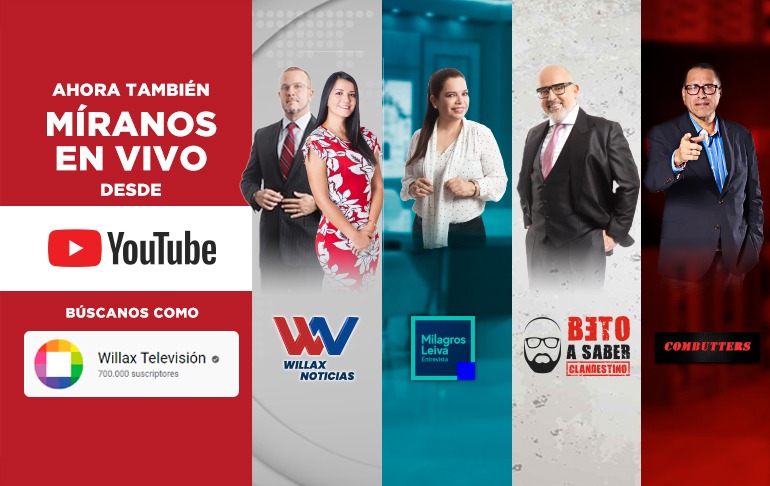 Prime time de Willax Televisión se transmite desde este miércoles EN VIVO y TOTALMENTE GRATIS también por YouTube