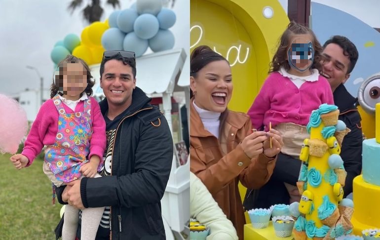 Juan Víctor Sánchez asiste al cumpleaños de su hija: "Felices 4, amor"