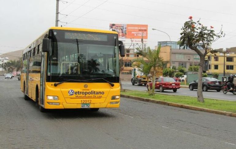 Portada: Metropolitano: desde hoy buses alimentadores desviarán recorrido por tramo norte