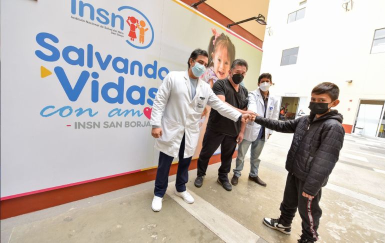 Portada: INSN San Borja: con cirugía compleja retiran parte del pulmón a niño de 10 años