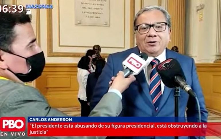 Portada: Carlos Anderson: "Pedro Castillo no es un rey, no tiene todos los recursos del Estado a su disposición"