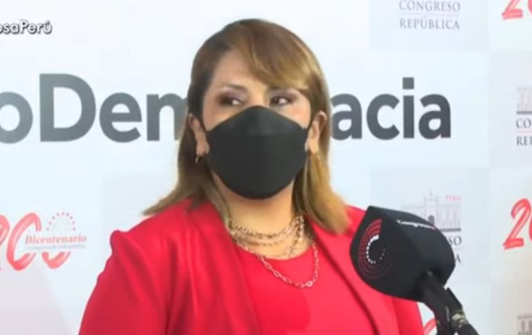 Digna Calle: “El Perú necesita volver a las urnas para elegir a sus nuevas autoridades”