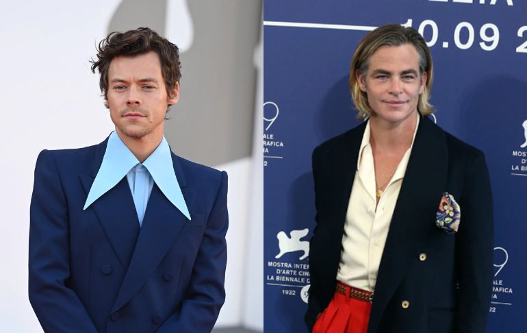 Harry Styles negó haber escupido a Chris Pine en Festival de Venecia