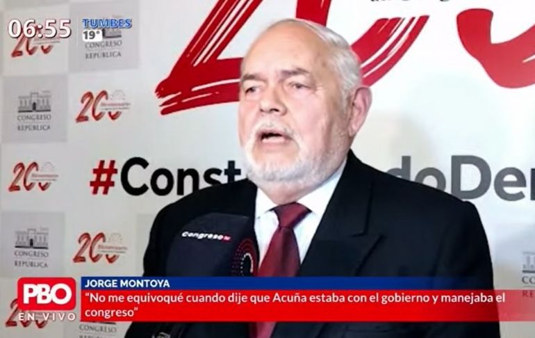 Portada: Jorge Montoya: "Alianza Para el Progreso está con el Gobierno"