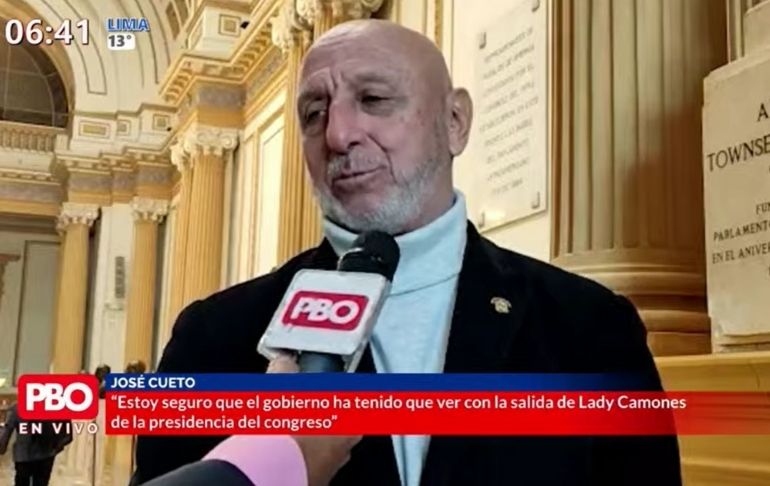 José Cueto sobre presunta injerencia del Gobierno en salida de Camones: "No tengo ninguna duda"