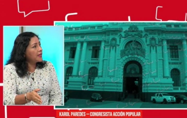 Portada: Karol Paredes: "No voy a votar por el señor Luis Aragón" [VIDEO]
