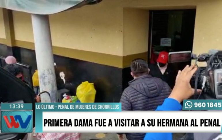 Yenifer Paredes: Lilia Paredes visitó a su hermana en el Penal Anexo de Mujeres de Chorrillos [VIDEO]