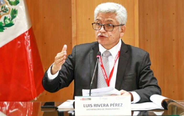 Luis Rivera Pérez: Poder Judicial dictó 6 años de prisión contra viceministro de Transportes
