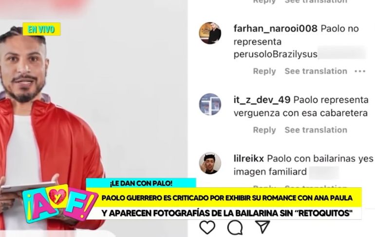 Paolo Guerrero es criticado por presumir su romance con Ana Paula Consorte [VIDEO]