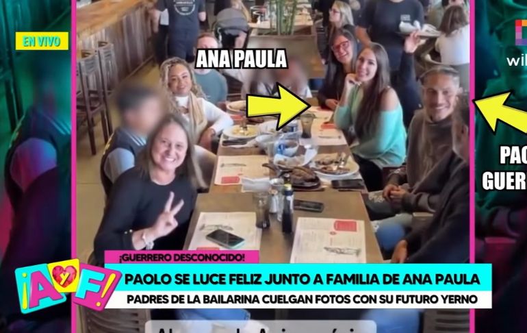 Portada: Paolo Guerrero se luce feliz junto a los padres de Ana Paula Consorte