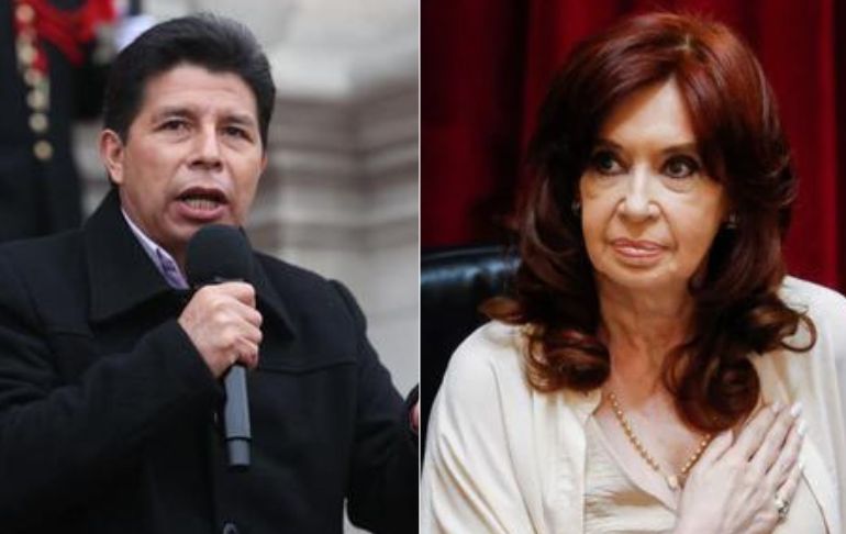 Pedro Castillo: "Toda mi solidaridad con la vicepresidenta Cristina Kirchner y el pueblo argentino"