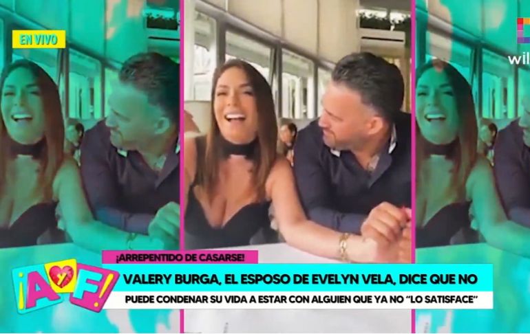 Esposo de Evelyn Vela sobre el fin de su matrimonio: "Ya no me llena ni me satisface" [VIDEO]