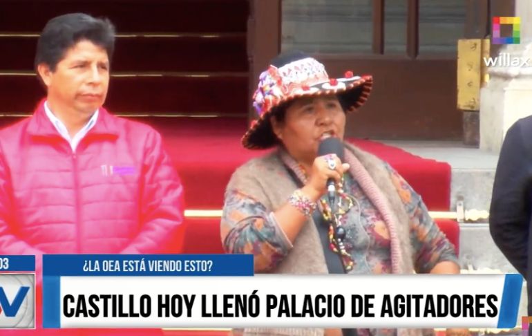 ¿La OEA está viendo esto? Pedro Castillo llenó el Palacio de agitadores [VIDEO]