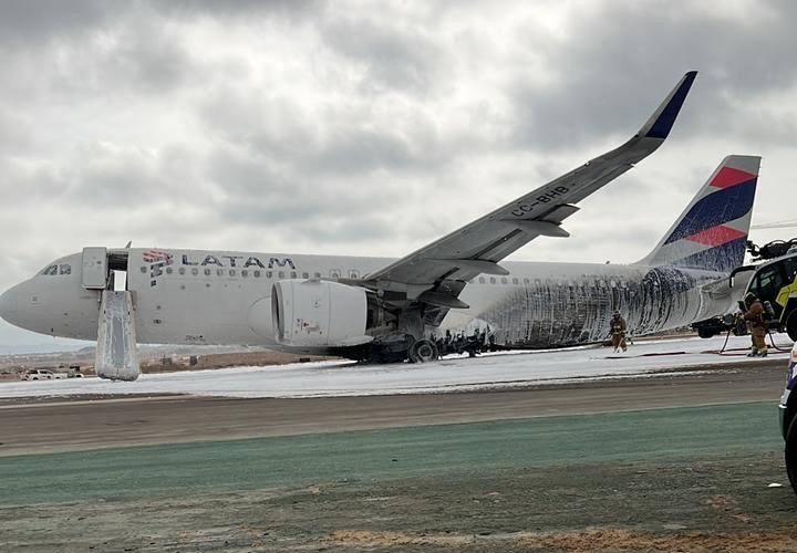 Portada: Fiscalía abre investigación para determinar causas de accidente de avión de Latam que dejó dos muertos