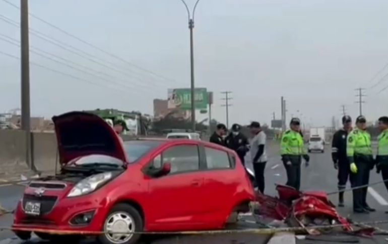 Portada: Panamericana Norte: accidente de tránsito deja un muerto y un herido