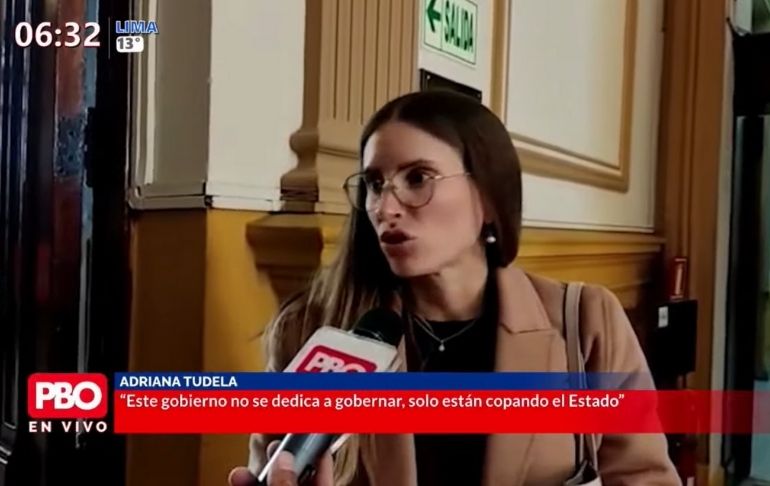 Adriana Tudela: El gobierno de Pedro Castillo no se dedica a gobernar