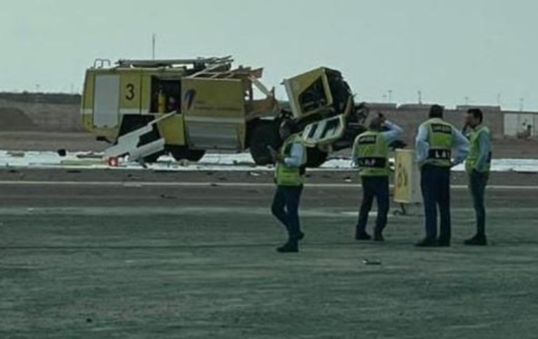 Portada: Aeropuerto Jorge Chávez: LAP informa que se está removiendo aeronave accidentada