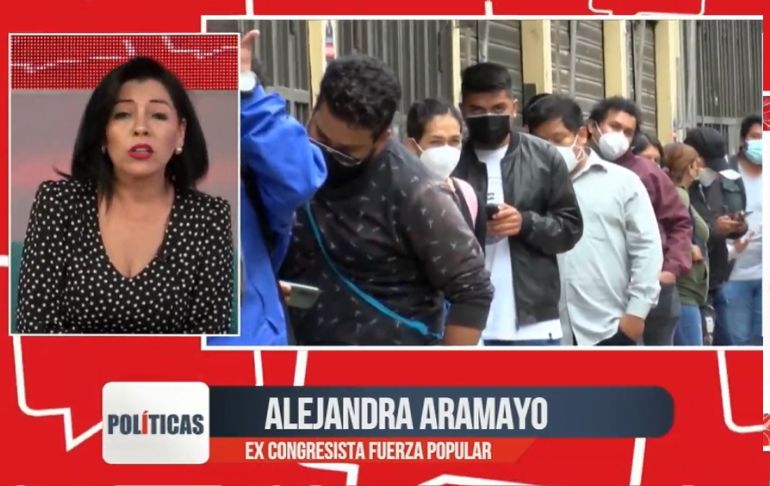 Alejandra Aramayo: "El Ministerio de Salud es la cuota de participación política de Vladimir Cerrón" [VIDEO]