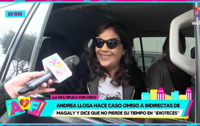 Andrea Llosa le responde a Magaly: "No hay reinados, eso es una huachafería" [VIDEO]